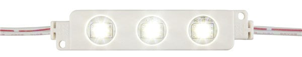 IP65 LED Light Module String, 10x 3x5050-LEDs, Cool White