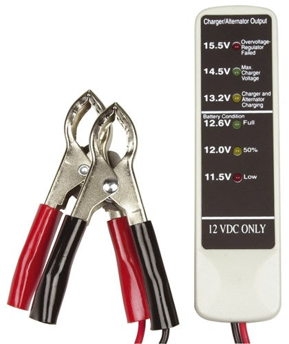 Battery, Charger and Alternator Tester -12V