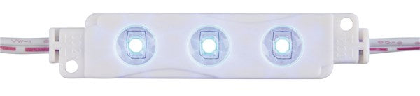 IP65 LED Light Module String, 10x 3x3528-LEDs, Blue