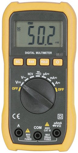 Economy Autorange Multimeter with Non-Contact Voltage Sensor