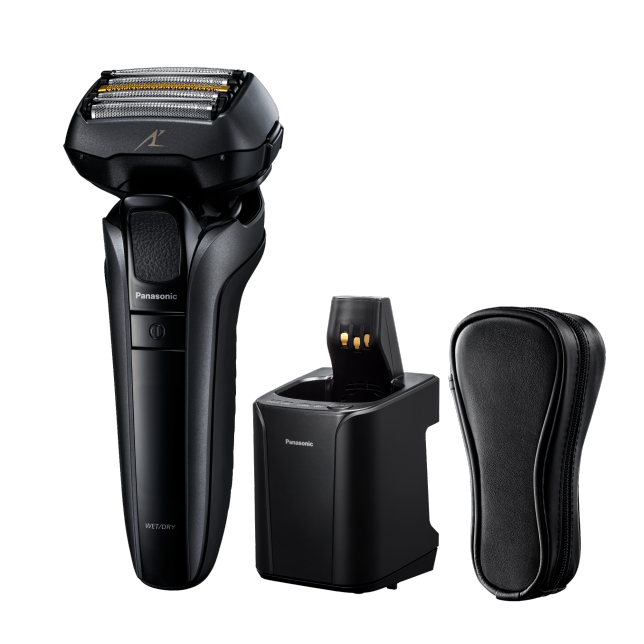 Panasonic ES-LV9U-K841 5-Blade Wet & Dry Electric Shaver with Responsive Beard Sensor and Charging Stand