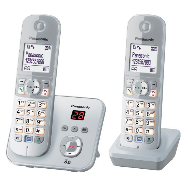 Panasonic Digital Cordless Phone with Answering Machine KX-TG6822NZS
