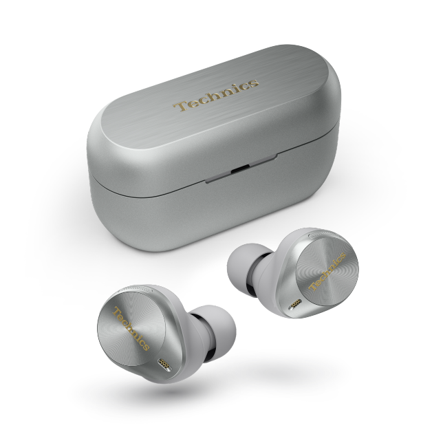 Technics True Wireless Noise Cancelling Earphones with Multipoint Bluetooth®, AZ80-Silver