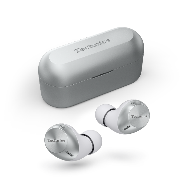 Technics True Wireless Noise Cancelling Earbuds with Multipoint Bluetooth®, AZ40M2-Silver