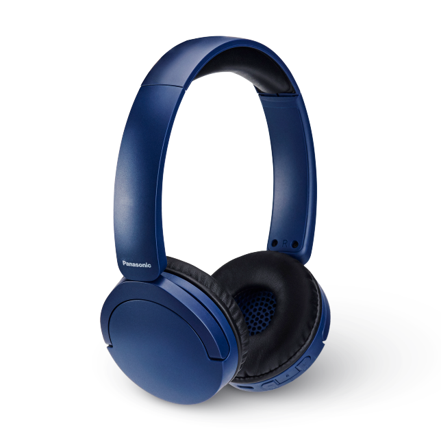 Panasonic HF630B Wireless Headphones with 72 Hour Battery Life-Blue