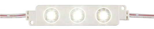 IP65 LED Light Module String, 10x 3x5050-LEDs, Cool White