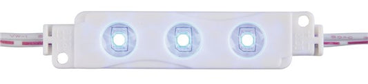 IP65 LED Light Module String, 10x 3x3528-LEDs, Blue