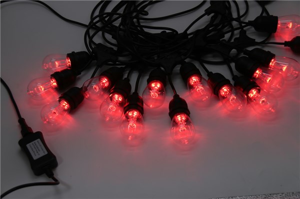 Solar powered multicoloured string light 15m