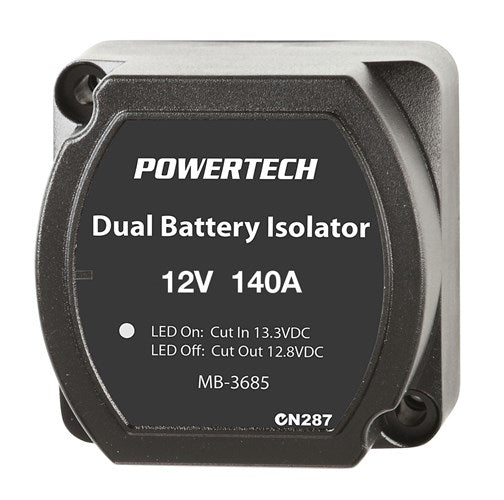 Powertech 140A Dual Battery Isolator (VSR)