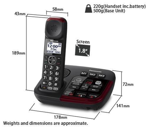 Panasonic amplified Telephone KX-TGM420AZB