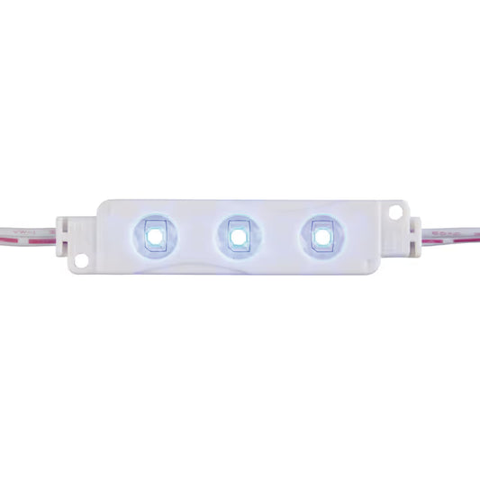 IP65 LED Light Module String, 10x 3x3528-LEDs, Blue