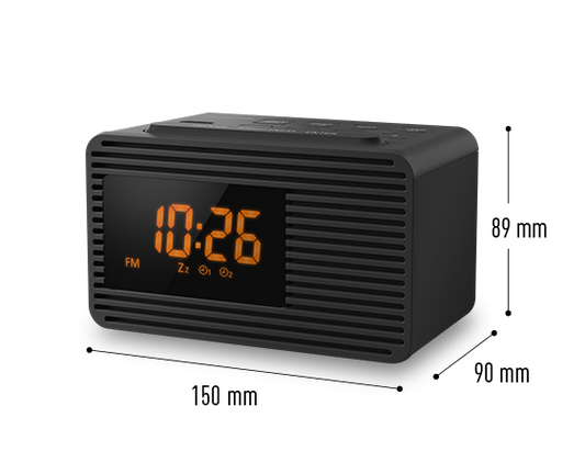 Panasonic FM Clock Radio RC-800GN-K