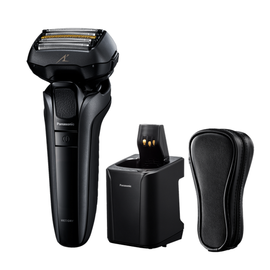 Panasonic ES-LV9U-K841 5-Blade Wet & Dry Electric Shaver with Responsive Beard Sensor and Charging Stand