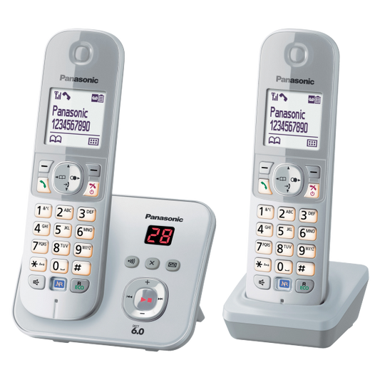 Panasonic Digital Cordless Phone with Answering Machine KX-TG6822NZS