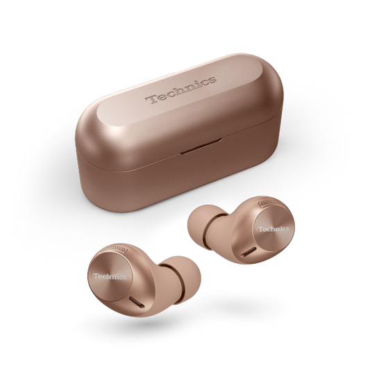 Technics True Wireless Noise Cancelling Earbuds with Multipoint Bluetooth®, AZ40M2-Rose gold