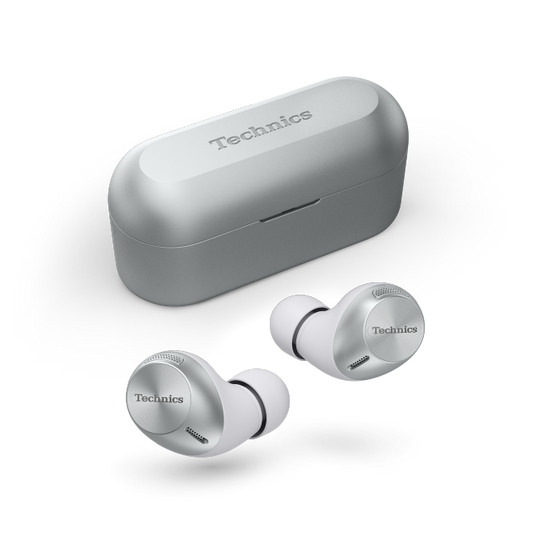 Technics True Wireless Noise Cancelling Earbuds with Multipoint Bluetooth®, AZ40M2-Silver